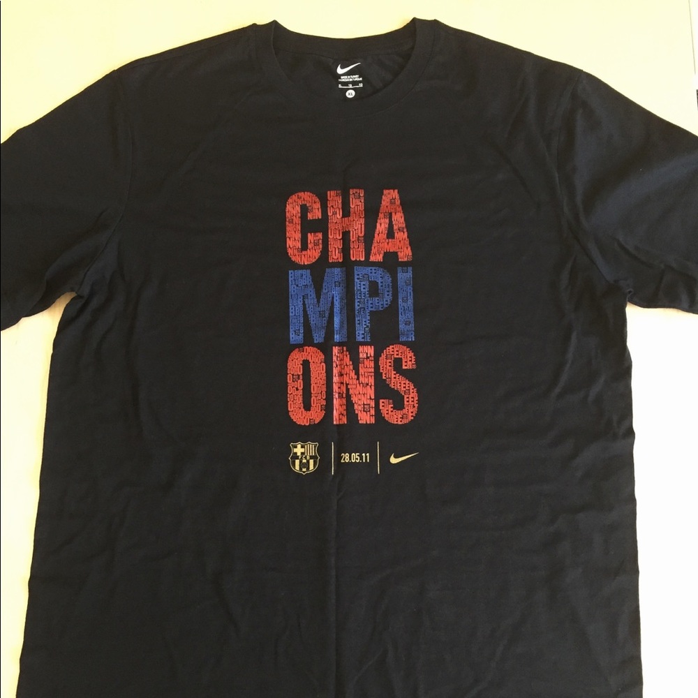 2011 Champions League Barça commemorative T-shirt